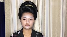 农村妹子妆前土里土气，妆后变漂亮新娘，简直判若两人