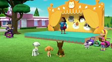 汪汪队：海丁那用机器猫参加猫展，阿奇没打喷嚏发现它是假货