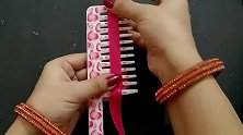 创意生活，教你用缎带、串珠和棉签棒DIY好看的花艺墙挂