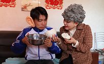 二浪记：在奶奶家白米粥馒头的健康饮食，让二浪爱上火鸡面！