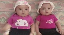 长得一模一样的双胞胎小胖娃，模样真水灵！喜欢！