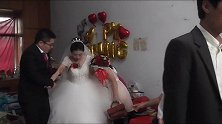 湖北农村婚礼实拍，美丽的新娘一口气爬6楼，婚礼虽累但很辛福