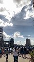 天空上出现了海市蜃楼，居然还是南天门的样子，真是奇了！