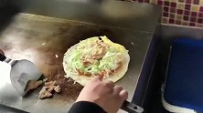 街头小吃鸡肉饭卷，大厨教你简单操作，看完就可以去摆地摊了