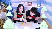 爆笑挑战：芥末做成的绿色奥利给，你敢吃吗？