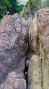 怪石嶙峋峡谷悬崖蔚为壮观的天然黄石崖！