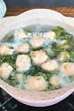 好喝到流泪，虾滑紫菜汤，特鲜特Q弹