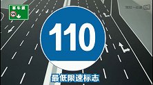 高速公路上的最高、最低限速标志你都分得清吗？不是吓唬人，弄错了可能会送命哦