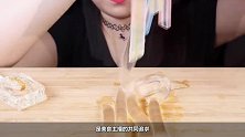 不同造型的晶莹果冻，像是天然水晶石，看起来心旷神怡