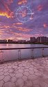 湖南长沙梅溪湖送飞鸟以极目，怨夕阳之西斜日落风景