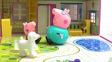 朵拉玩具：佩琪家的小狗生病了，猪爸爸要带它去看兽医
