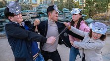 表演课，学生上演一出动画版的无间道，太精彩了