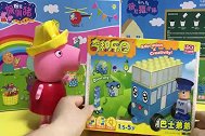 过家家和佩奇拼装奇积乐园_巴士弟弟赛车玩具