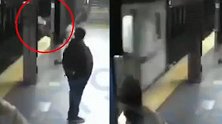 美国女子地铁站遭人推下轨道 列车在身上驶过后奇迹生还