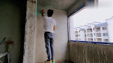 家装贴砖厨房墙面都贴完了，还有一个阳台，记录贴砖第8天
