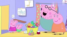 小猪佩奇：猪爸爸做书架，却是歪的，上面根本不能放书