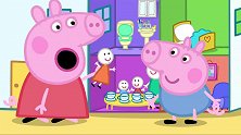 小猪佩奇：佩奇开茶会，乔治却非要睡觉，结果气坏了佩奇