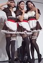 2019国际动漫展：美女动漫小厨娘姐妹爆红花黑丝美腿太美了