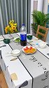 自从家里有了这款桌布，在家也能吃出西餐厅的感觉啦防水防油桌布 预定下半年快乐