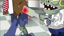 PVZ动画：安检员做安全检查了。