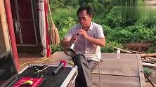 河南新野县，民间老艺人唢呐吹奏一首《一壶老酒》，非常经典好听