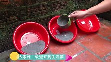 在家无聊用水泥简单制作一个花盆，邻居看了非要带回家，非常漂亮