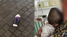 天降洗发液将6月大女婴头部砸变形：无人承认 警方排查