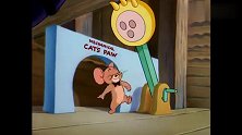 猫和老鼠：杰瑞被小老鼠打成了肉饼，小老鼠见状慌忙逃跑