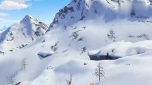 熊出没：熊二从雪山掉下来了，熊大快救他，完了完了
