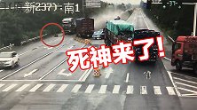司机跳车躲避迎面失控货车，没料到车也转向了 不幸被碾身亡