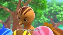萌鸡小队：弹涂鱼在陆地上，跳来跳去，让萌鸡们很惊讶！
