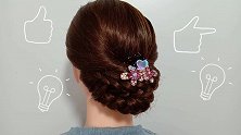 深秋季节时髦婆婆，这样扎头发，搭配针织外套，气质满满