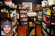 美国女子地下室建隐藏地堡为末日做准备 储存两年的食物