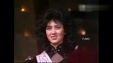洪金宝老婆获得1984年香港小姐冠军，戴上皇冠那一刻好惊艳