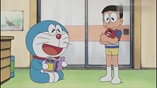哆啦A梦：大雄用扫描仪看石头山，发现有人被困，幸好解救及时！
