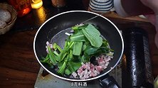 广东菜心怎么做好吃又简单，简单又好吃的广东菜心炒肉
