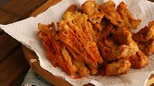 手把手教你做炸蘑菇，酥脆好吃，简单易学，大人小孩都爱吃
