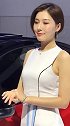 短发性感车模