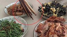 朱之文晒自家饭菜，一荤三素农家菜，网友却被桌上筷子吸引