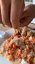 蟹黄拌饭超级美味，看了难道不馋吗