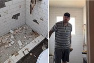 美国：一名承包商用大锤毁掉刚装修好的浴室，因房主拒绝付尾款