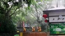 好大的雨，在南宁嘉和城温泉谷大雨中泡温泉，好玩又过瘾！