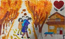浙江衢州：上课晕倒老师背送医院，女生画下记忆中场景致谢