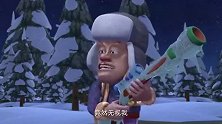 熊出没：天气多冷不用说，光头强的枪都冻上了，还得出门砍树