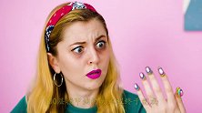 美女发起100层挑战！指甲上涂100层指甲油，成品太惊艳了！
