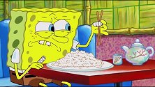 《海绵宝宝》海绵宝宝没有大拇指，还怎么拿筷子啊