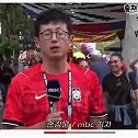 什么情况？韩国记者被墨西哥女球迷强吻