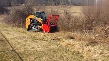 改装版荒地除草机，小灌木及杂草一站式清除