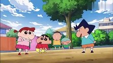蜡笔小新：美伢脸瘦的脱相，把小新给吓了一跳，以为是恶猛老太婆