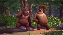 熊出没：熊大，熊二抄近道追上来天才威，他们能救回转转吗？